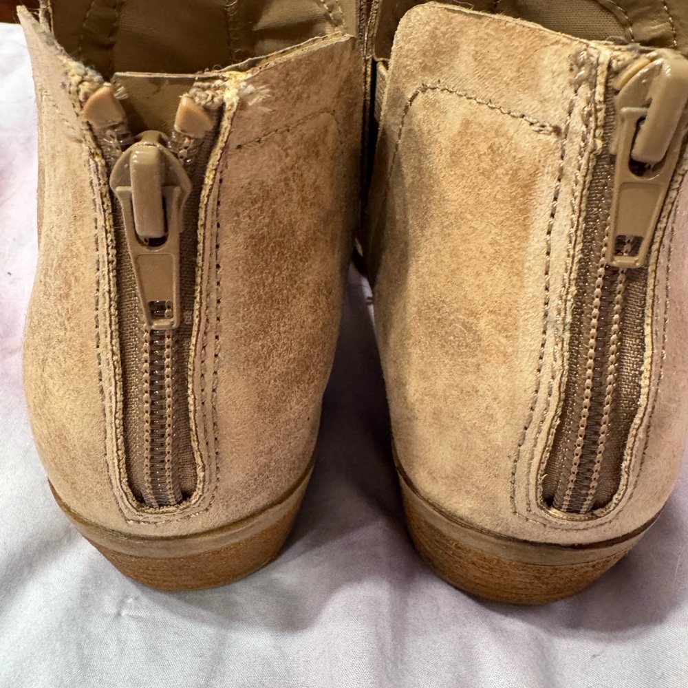 Tan Suede Ankle Boots - Picture 4 of 10